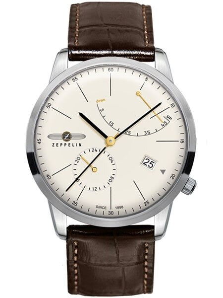 Graf Zeppelin LZ129 Flatline Automatic Watch with Power Reserve #7366-5