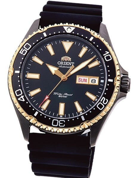 Scratch and Dent - Orient Kamasu Black Dial Automatic Dive Watch with Sapphire Crystal #SND989