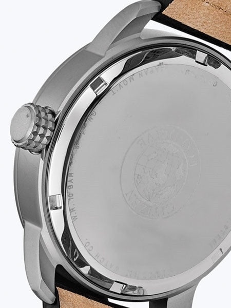 Citizen Chandler Eco-Drive Black Dial Watch with Black Leather Strap #BM8471-01E