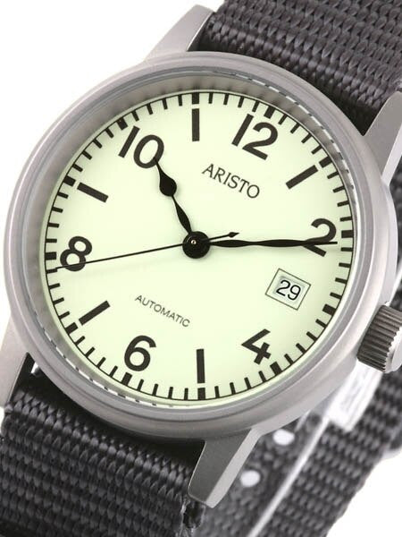 Aristo 3H17R U-Boot-Uhr Swiss Automatic Watch with Luminous Dial