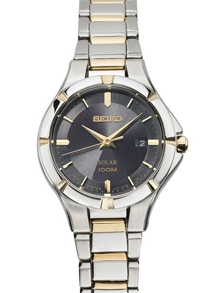 Seiko Ladies Solar Dress Watch with Radiant Black Dial #SUT316