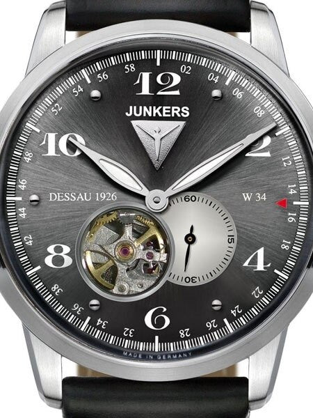 Junkers Dessau 1926 Flatline Automatic, Open-Heart Dress Watch #6360-2