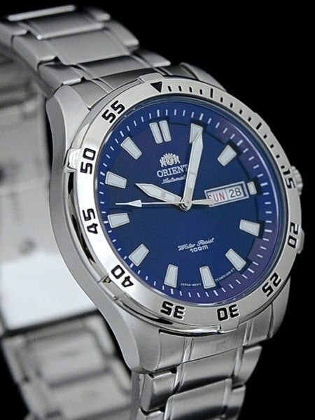 Orient Blue Thresher Automatic Sport Watch on a Bracelet #EM7C004D
