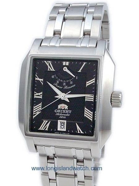 Orient Black21-Jewel Automatic Power Reserve Watch #CFDAC004B