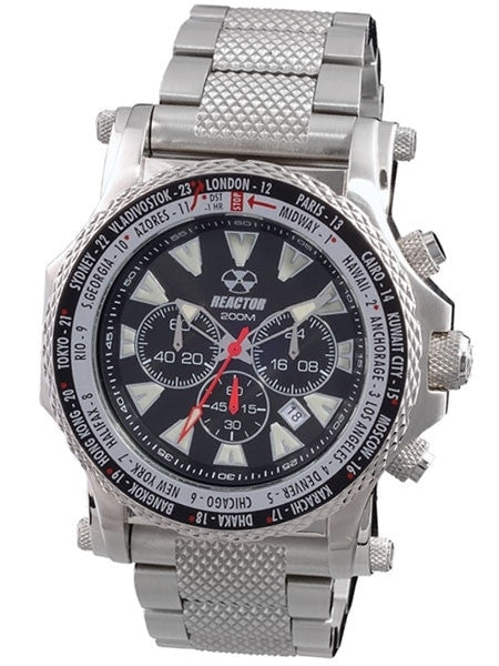 Reactor Proton World Time, Chronograph Watch with Date and SuperLuminova Illumination #91001
