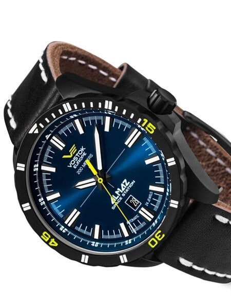 Vostok-Europe Almaz 24-Jewel, Automatic Watch with Black PVD Case #320C257