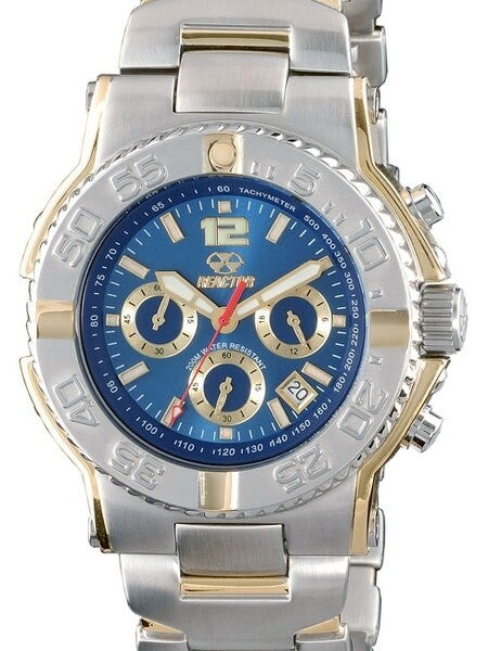 Reactor Critical Mass Chronograph Watch with SuperLuminova Illumination and Two-Tone Case #75103