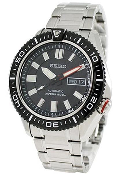Seiko Stargate Automatic Dive Watch with Bracelet and Black Dial #SKZ325K1