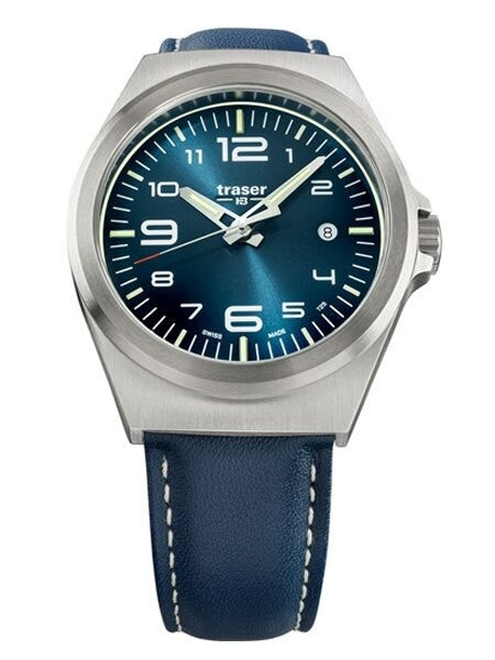 Traser P59 Essential M Blue Dial Watch w/Trigalight + SuperLuminova #108214