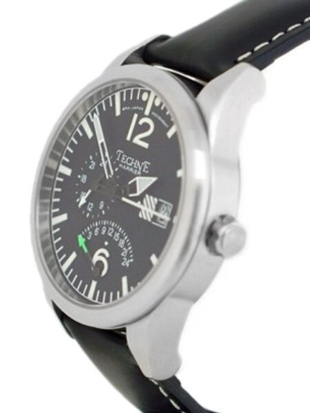 Techne 41mm Harrier Dual-Time Retrograde Watch with Sapphire Crystal  #392.051