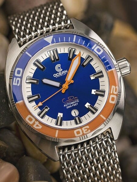 Ocean Crawler Core Diver Swiss Automatic Watch with AR Sapphire Crystal #CD-118