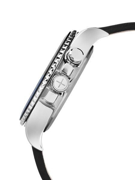 Timex 43mm Allied Three GMT Quartz Watch with Black Dial and INDIGLO Night-Light #TW2R43600VQ