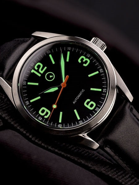Islander Automatic Watch with Leather Strap and an AR Dome Sapphire Crystal #ISL-54