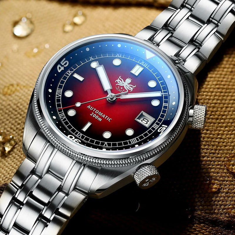 PHOIBOS Eagle Ray 200-Meter Automatic Dive Watch with Double Dome AR Sapphire Crystal #PY029E