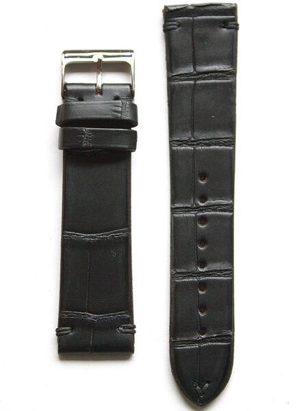 Handmade Italian Vintage Style Black Center Belly Alligator and Hand-Stitching #ML-VIN90201
