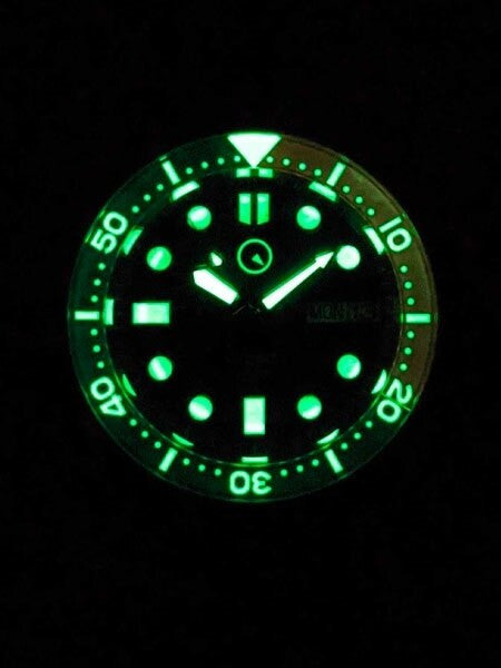 Islander 38mm Automatic Dive Watch with Solid-Link Bracelet, AR Sapphire Crystal, and Luminous Sapphire Bezel Insert #ISL-49