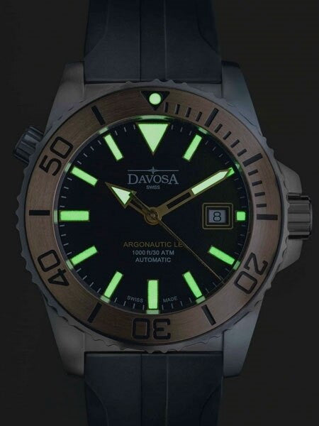 Davosa Argonautic Limited Edition Swiss Automatic 300 Meter Dive Watch with Bronze Bezel Insert #16152655