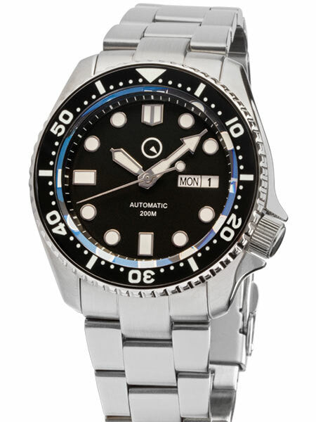 Scratch and Dent - Islander Automatic Dive Watch with AR Sapphire Crystal, Luminous Ceramic Bezel Insert #ISL-02