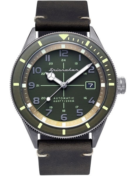 Spinnaker 43mm Cahill Automatic Dive Watch with Sapphire Crystal, Luminous Bezel #SP-5064-02