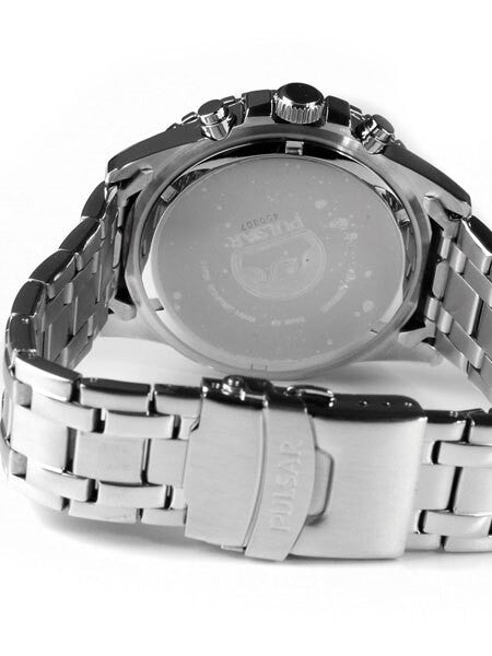 Pulsar Quartz Chronograph Watch with Stopwatch and 24-Hour Sub-Dial #PT3579