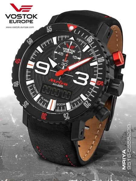 Vostok-Europe Mriya Analog-Digital Chronograph with Perpetual Calendar, Alarm #5554250