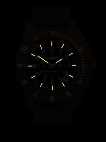 Marathon Swiss Made Quartz USMC Military Navigator Watch with Tritium Illumination #WW194013SG-USMC