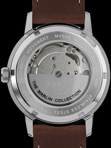 Timex 40mm Marlin 21-Jewel Automatic Watch with Silver Dial #TW2T22700ZV