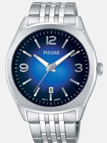 Pulsar Quartz Watch with 42mm Case and Captivating Blue Dial #PS9487