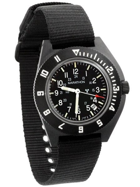 Scratch and Dent - Marathon Swiss Made Quartz Military Navigator Pilot Watch with Tritium Illumination #WW194013