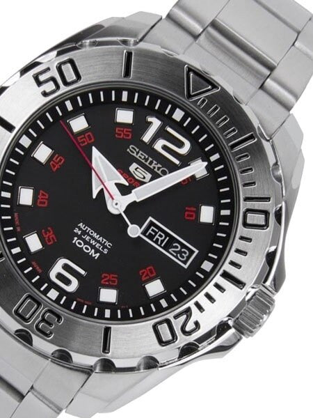 Seiko 5 Sports Automatic Sport Dive Watch with Black Dial #SRPB33J1