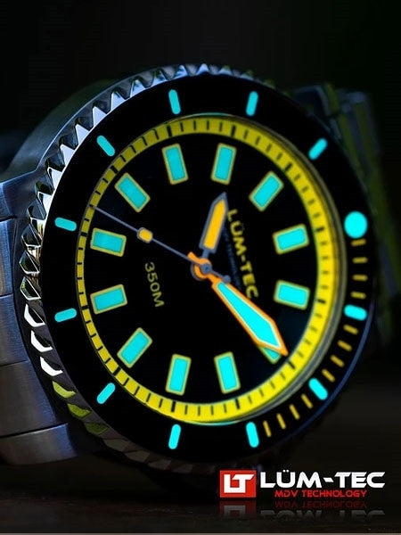 Lum-Tec 43mm Swiss Automatic, Anti-Magnetic 350 meter Dive Watch #350M-3