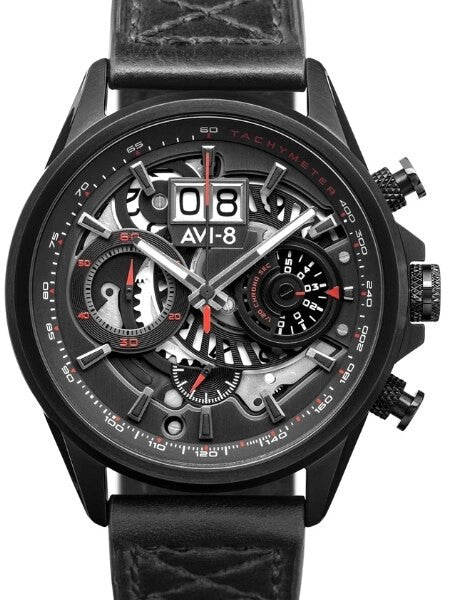 AVI-8 Hawker Harrier II Big Date Aviator Chronograph Watch #AV-4065-05