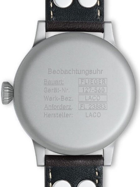 Laco Memmingen Type A Dial Swiss Mechanical Pilot Watch with