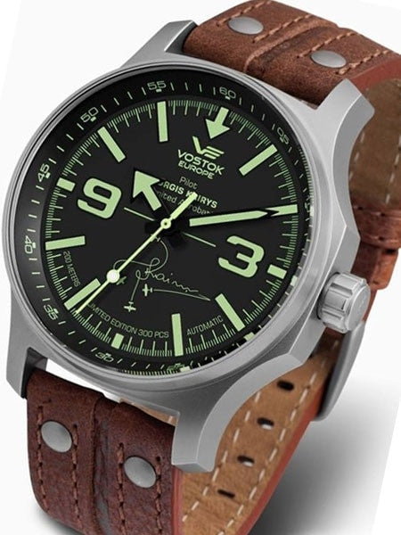 Vostok-Europe Jurgis Kairys SPECIAL EDITION Automatic Pilot Watch with SuperLuminova #5955334