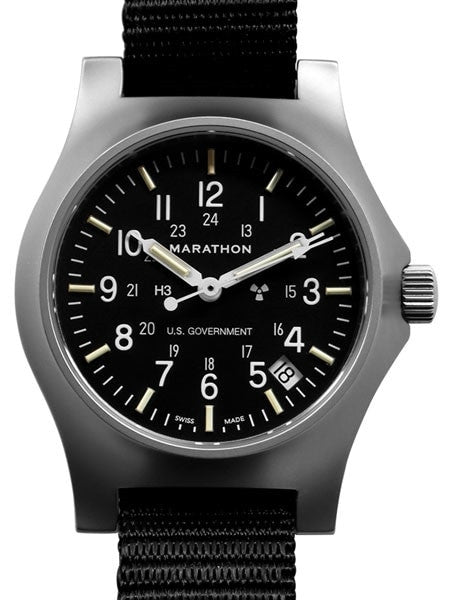 Marathon High Torque Quartz Military General Purpose SS Watch with Tritium Illumination #WW194015SS
