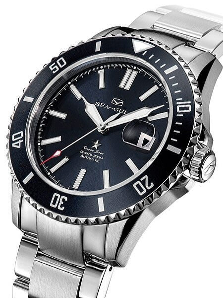 Sea-Gull 44mm Ocean Star Automatic Dive Watch with Sapphire Crystal #816.523blk