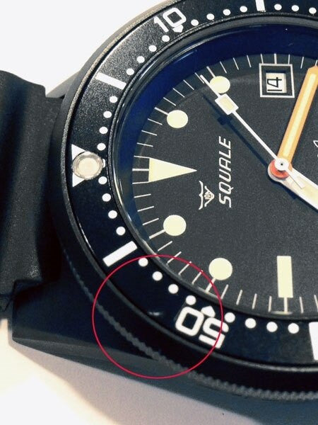 Scratch and Dent - Squale 500 meter Professional Swiss Automatic Dive watch with Sapphire Crystal #1521-026PVD-SND