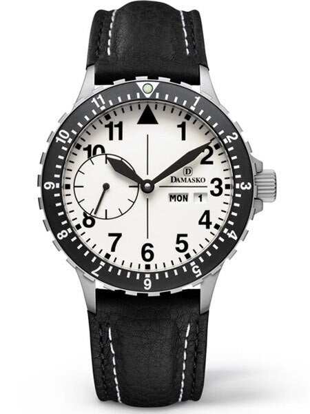 Damasko German Automatic Watch with a 12-hour Dual-Time Bezel and Stainless Steel Case #DK15