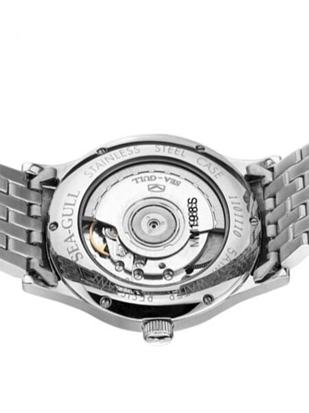 Sea-Gull 38mm Automatic Dress Watch with Bracelet and Sapphire Crystal #M198S