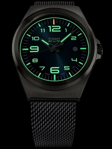 Traser P59 Essential M Blue Dial Watch w/Trigalight + SuperLuminova #108205