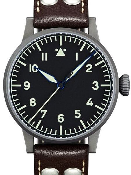 Laco 36mm Hamburg Type A Dial Hand Wind Pilot Watch with Sapphire Crystal #861736