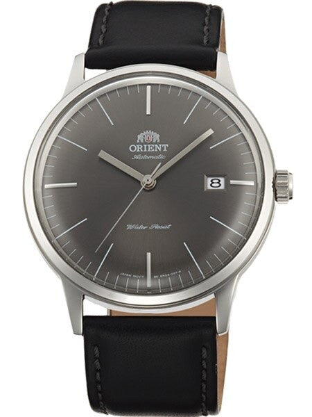 Scratch and Dent - Orient Bambino V3 Automatic Dress Watch with Grey Dial, Applied Silver Hour Markers #ER2400KA 1
