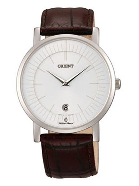 Orient Class Quartz Dress Watch with Sapphire Crystal and Silver-White Dial  #GW0100AW