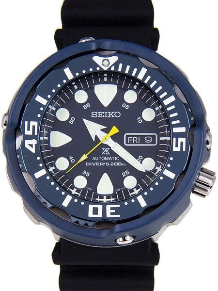 Seiko Prospex 24-Jewel Automatic Blue PVD Dive Watch with Case Shroud #SRP653