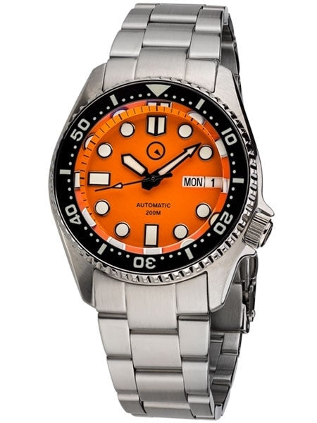 Islander 38mm Automatic Dive Watch with Solid-Link Bracelet, AR Sapphire Crystal, and Luminous Ceramic Bezel Insert #ISL-22