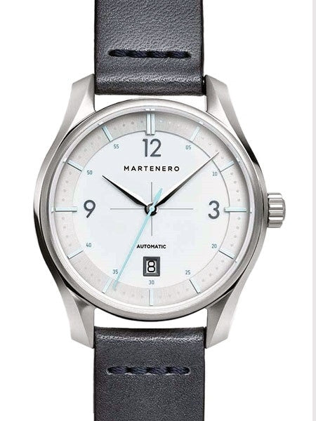 Martenero Kerrison Automatic Watch with Silver Dial, Sapphire Crystal #KER002