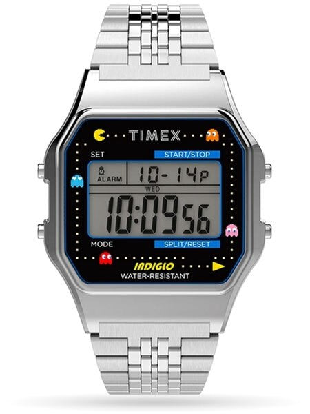 Timex T80 x PAC-MANâ¢ 34mm Stainless Steel Bracelet Watch #TW2U31900YB