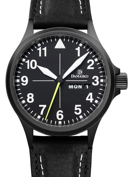 Damasko Swiss ETA Automatic with a 40mm Black PVD Case, Black Dial #DA36BK