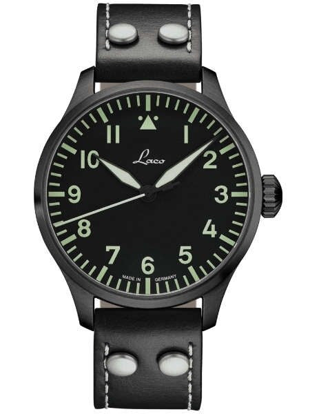 Laco Altenburg Type A Dial Miyota Automatic Watch, Black Ion Case #861759