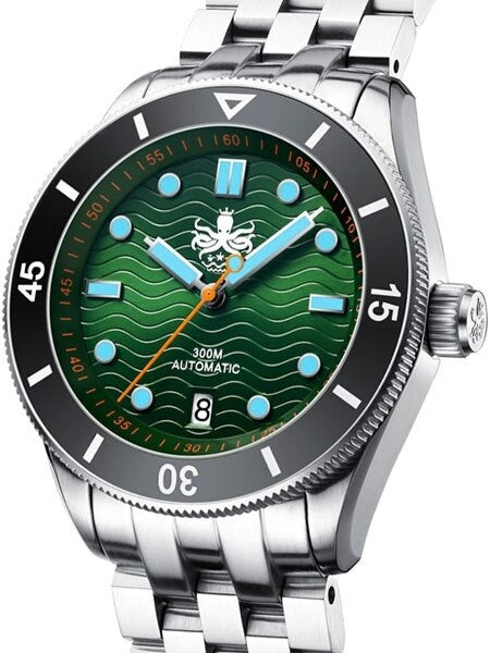 Scratch and Dent - PHOIBOS Wave Master 300-Meter Automatic Dive Watch with AR Sapphire Crystal #SND1011